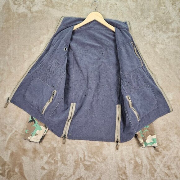 Y2K Triple Five Soul Camouflage Jacket Mens Size M Full Zip Long Sleeve 555 Soul - Picture 14 of 16